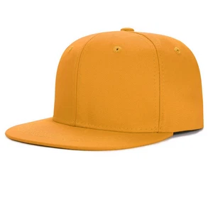 Baseballkappe Unisex schlicht flache Krempe verstellbar unbedruckt Druckknopflasche Mütze - Bild 1 von 41