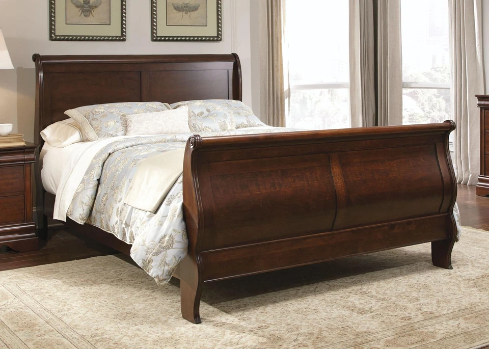 sleigh bed queen - Image 1 of 1