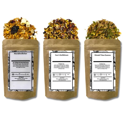 Früchte Tee 3er Probierset: Verzauberter Obstgarten ✅ 3x20g ✚ Gratis Probetee - Bild 1 von 4