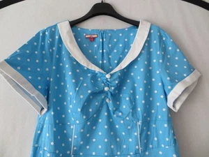 JOE BROWNS GEPUNKTETES ROCKABILLY KLEID GR.18 - Bild 1 von 4