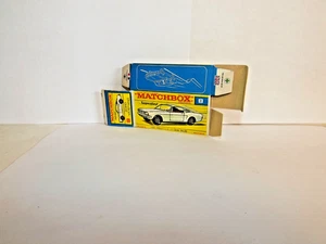 MATCHBOX TRANS. S/F NO.  8-A FORD MUSTANG FASTBACK RARE EARLY EMPTY BOX ONLY - Picture 1 of 2