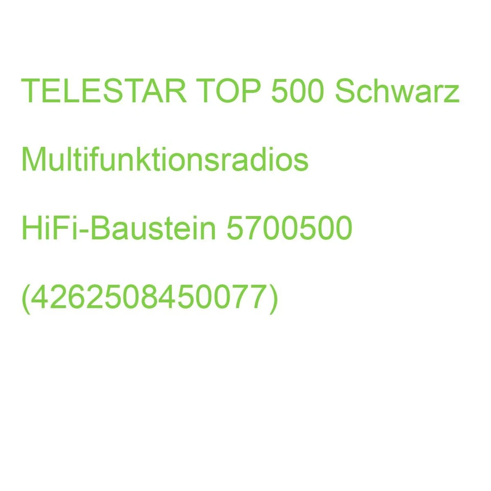 TELESTAR TOP 500 sw HiFi-Tuner 43cm Internet/DAB /UKW Streaming BT HM 5700500 (4