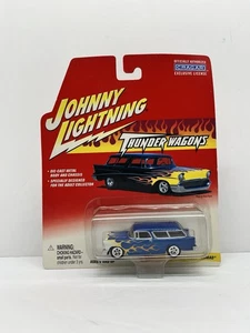 55 Chevy Nomad Johnny Lightning Thunder Wagons Serie 1/64 DieCast 2000 Nuevo - Imagen 1 de 15