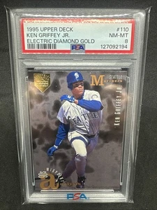 1995 Upper Deck - Ken Griffey Jr #110 eléctrico diamante oro PSA 8 casi como nuevo - Imagen 1 de 2
