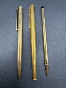 3 lápices y marcadores vintage Parker Papermate marcados rellenos de oro - Imagen 1 de 13