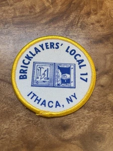 Bricklayers’ Union Ithaca NY New York Trucker Patch Rare Vintage 70s 3” Local 17 - Bild 1 von 3