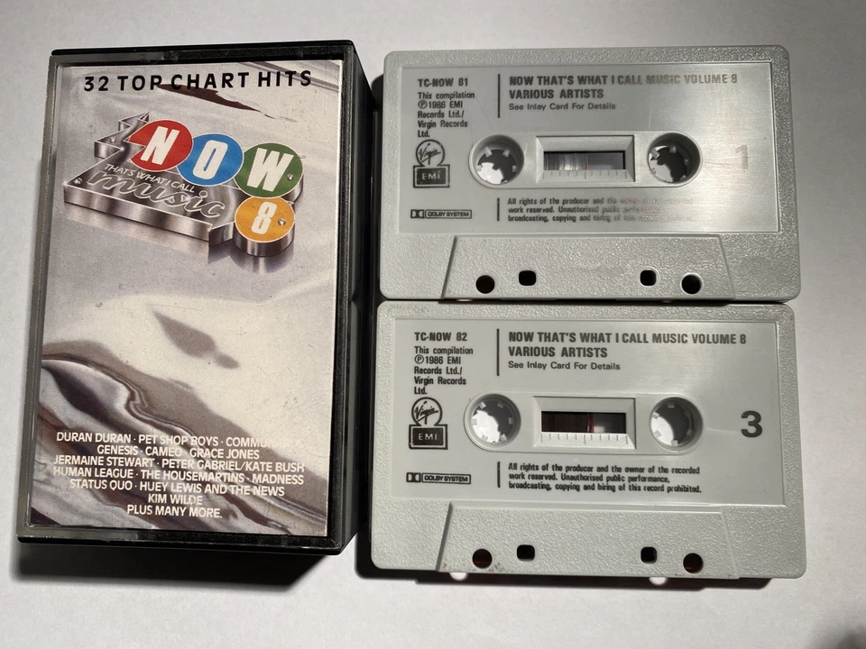 Now That’s What I Call Music Volume 8 - Double Cassette - 32 Tracks  - Image 1 of 1