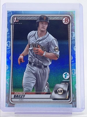 PATRICK BAILEY 2020 BOWMAN DRAFT 1ST EDITION SKY BLUE FOIL GIANTS Q3882 - Image 1 of 2