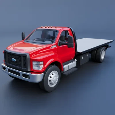 1/25 resin 3d printed Ford F650 Regular cab tow truck by Andrey Bezrodney - Image 1 of 4