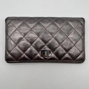 PORTAFOGLIO CHANEL 2.55 MATELASSE BRUNITO - Foto 1 di 5