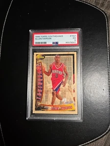 1996-97 Topps Youthquake #YQ1 Allen Iverson Rookie Card PSA 5 - Short Print - Picture 1 of 2