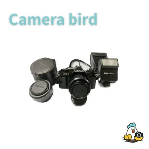 Canon AE-1 Program Film SLR Camera Kit 50mm f1.4 & 35mm f2.8 Lenses Flash - Picture 1 of 11
