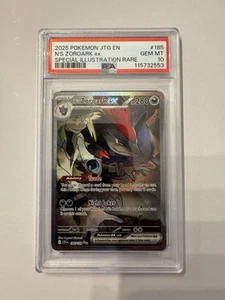 2025 Pokemon SV Journey Together JTG EN N's Zoroark ex #185/159 PSA 10 - Picture 1 of 2