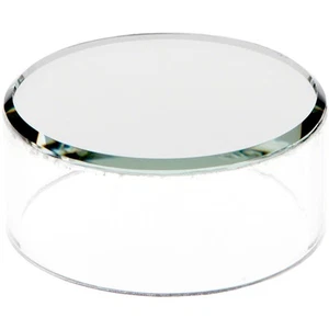 Plymor Klar Acryl Zylinder Display Erhöhung mit Spiegel Top, 1" Höhe x 2,5" Tiefe - Bild 1 von 1