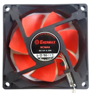 ENERMAX UCMA8 MAGMA 12 V/0,30 A/3 W LÜFTER für PC Orange wie neu - Bild 1 von 5