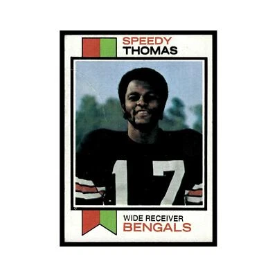 1973 Topps Football Card (Damaged) Speedy Thomas RC Bengals #113.0 - Image 1 of 3
