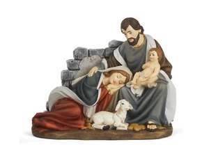 Krippenfigur Krippengruppe Madonna liegend 8,8 cm aus Resin - Bild 1 von 1