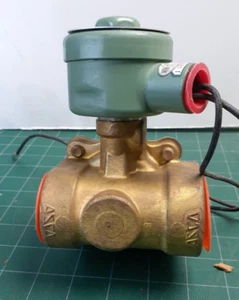Asco Red Hat Solenoid Valve, 110/120V, Steam 5-125, 10.5W, 1 1/4 pipe , #8222B81 - Picture 1 of 7