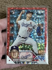 2023 Topps Update Bobby Miller Rookie Card Red Foil Parallel /199 LA Dodgers