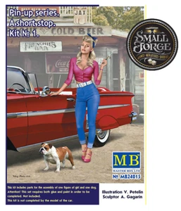 Master Box MB24015, A Short Stop:Diorama Kit 1 of 3.Pin Up Series.Scale 1:24.NEW - Picture 1 of 6