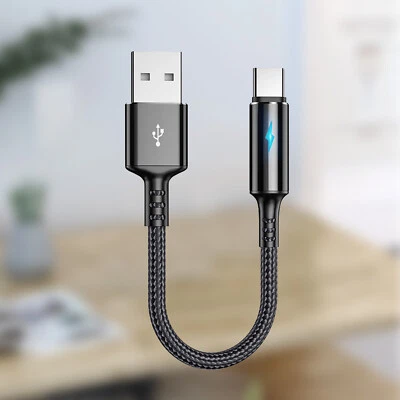 USB to Type C Charger Cable Short Data Cable Fast Charging Lead Data Cord SALEf - Image 1 of 4