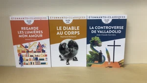 Lot 3 poches, COLLEGE LYCEE, Radiguet Ernaux Carrière programme 2021 Flammarion - Imagen 1 de 2