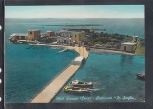Cartolina Porto Cesareo Ristorante Lo Scoglio BARCHE RD138 - Picture 1 of 1