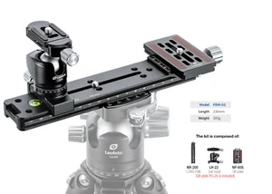 【USA Dealer】Leofoto FDM-01 Binocular Rangefinder Rail Kit | Length: 230mm - Picture 1 of 5