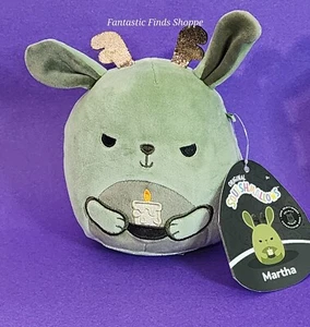 Squishmallows Select Series Martha the Green Jackalope w/ Candle 5" NWT - Picture 1 of 2