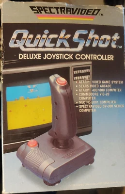 SVI Quickshot (Commodore, Atari, C64, Amiga etc) (100 % ok) Joystick in OVP - Bild 1 von 3