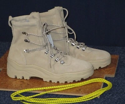 Bershka NWT Euro 41 US 10 Tan Suede Lace Up Ankle Boot - Image 1 of 4