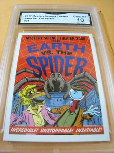 EARTH VS. THE SPIDER 2017 MST3K STEVE VANCE POSTER ART CARD # 21 GRADED 10 L@@@K - Picture 1 of 2