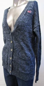 Hollister,Neuwertig,Damen,Strickjacke,Blau,XS(USA),Gr.36(fällt sehr groß aus) - Bild 1 von 4