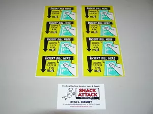 (2) MARS MEI BILL VALIDATOR (4) VN & AE DECAL STICKERS $1, $2, $5, $10 & $20 - Picture 1 of 2
