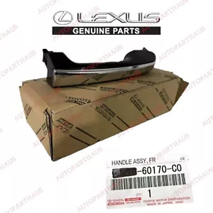 FITS: 10 - 23 LEXUS GX460 REAR OUTSIDE DOOR HANDLE OEM NEW BLACK - Picture 1 of 3