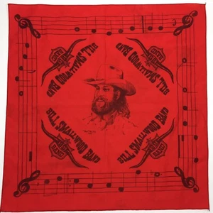 Bill Smallwood BS Bandana roja música country occidental de Texas - Imagen 1 de 7