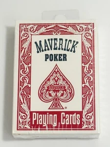 Vintage Maverick Poker Playing Cards Hoyle No. 1205 Red Sealed - Picture 1 of 4