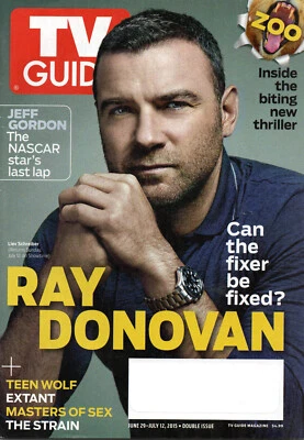 TV GUIDE Magazine June 29-July 12 2015 Liev Schreiber Ray Donovan Jeff Gordon - Image 1 of 3