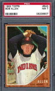 1962 Topps #543 Bob Allen Indians 543 - Bild 1 von 2