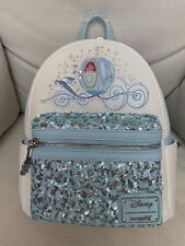 Loungefly Disney CINDERELLA'S Magical Carriage Sequin Mini Backpack