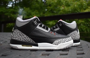 Nike Air Jordan 3 Retro OG BG 'Negro Cemento' 854261-001 Juvenil Talla 5.5Y - Imagen 1 de 10