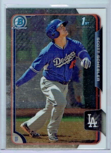 SCOTT SCHEBLER 2015 Bowman Chrome ROOKIE RC #BCP119 Braves - Picture 1 of 2