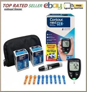 CONTOUR NEXT GEN Blood Glucose Monitoring System – All-In-One Kit for Diabetes w - Picture 1 of 7