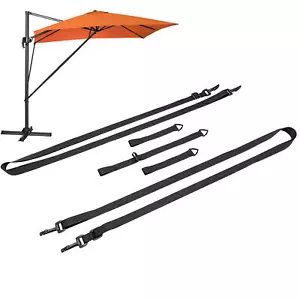 5Pcs/Set Patio Umbrella Wind Protection Stabilizer Straps Fixing Belt Kits - Picture 1 of 7