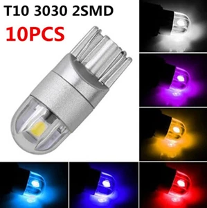 10x T10 LED Bulb W5W 3030 194 168 Parking Signal Interior Plate Day Light 12V - Picture 1 of 30