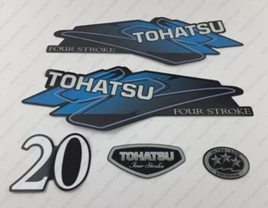 Juego de calcomanías de motor fueraborda Tohatsu 20 HP de cuatro tiempos reproducción 20 HP - Imagen 1 de 4