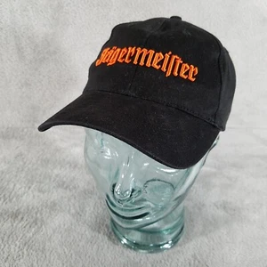 Gorra de béisbol Jagermeister sombrero negro naranja centro deletreado ajustable - Imagen 1 de 7