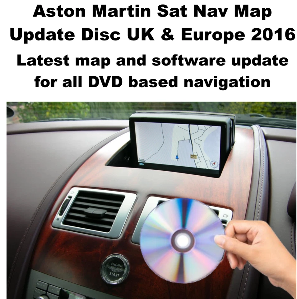 Aston Martin Sat Nav Map Update Disc navigation - 2016 /for DVD type navigation/ - Image 1 of 1