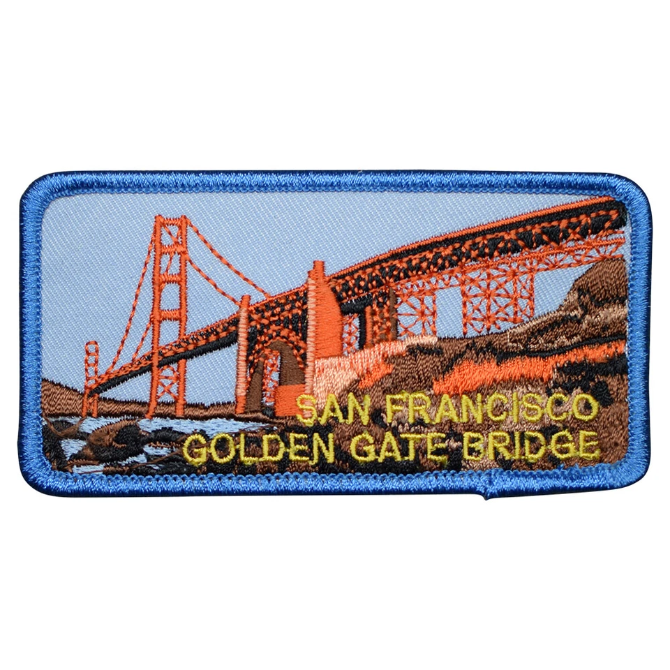 San Francisco Patch - Golden Gate Bridge, California Badge 4" (Iron on) - Image 1 of 1