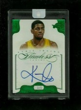 Kyrie Irving 2012-13 Flawless EMERALD Auto Rookie RC #/5 ON-CARD Mavs BUS DRIVER